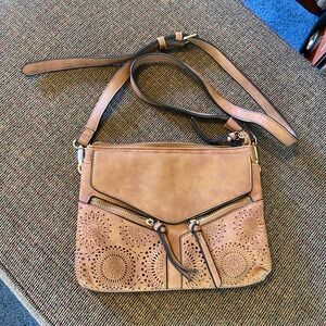 Tan Leather Shoulder Bag